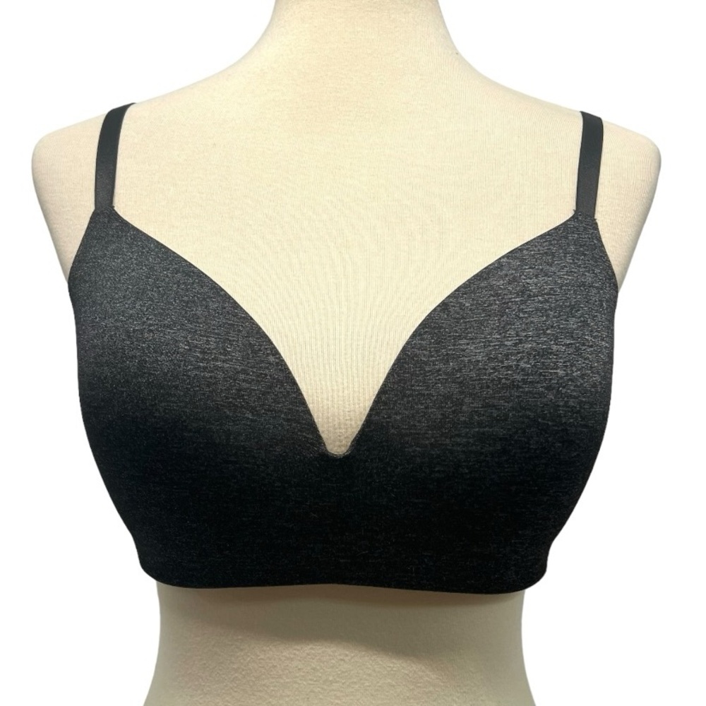 Victoria’s Secret No Wires Charcoal Gray Molded T Shirt Bra Women’s 36D